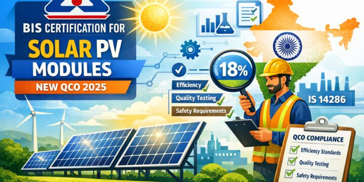 BIS Guidelines for Solar PV Modules