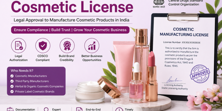 Manufacturer of Cosmetic License 
