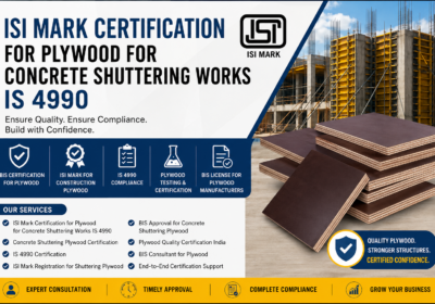 ISI Mark Certification for Plywood for Concrete Shuttering Works IS 4990