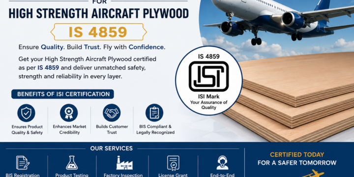 ISI Mark Certification for High Strength Aircraft Plywood IS 4859