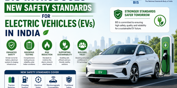 BIS Introduces New Safety Standards for Electric Vehicles (EVs) in India
