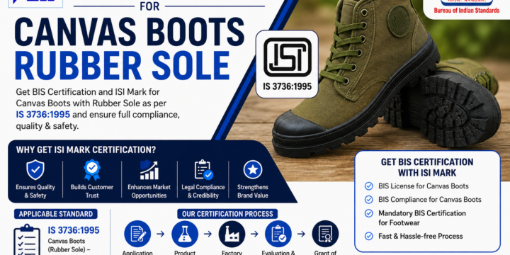 ISI Mark Certification for Canvas Boots Rubber Sole 👢🏆