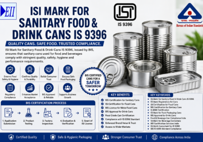ISI Mark for Sanitary Food & Drink Cans IS 9396
