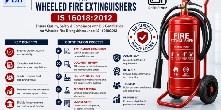 ISI Mark Certification for Wheeled Fire Extinguishers IS 16018:2012