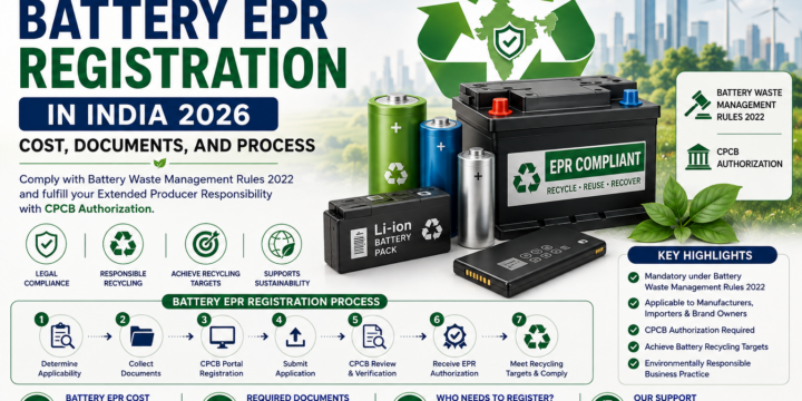 Battery EPR Registration in India 2026: Cost, Documents, and Process