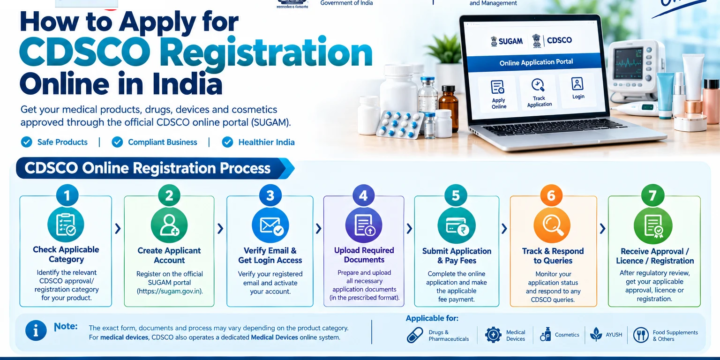 How to Apply for CDSCO Registration Online in India