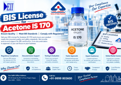 BIS License for Acetone IS 170
