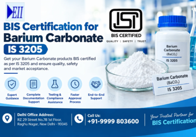 BIS Certification for Barium Carbonate IS 3205